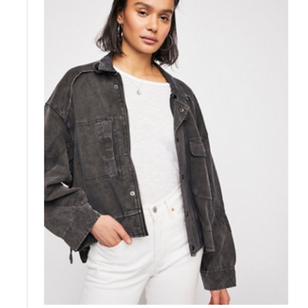Free People Case Closed Cardi Zip Jacket